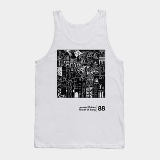 Tower of Song - Minimal Style Illustration Artwork Tank Top